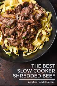 The Best Slow Cooker Shredded Beef Shredded Beef Recipes Slow Cooker Shredded Beef Crockpot Recipes Beef