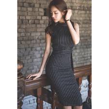 Black Pinstripe Pencil Skirt Quality Assurance Protein Burger Com