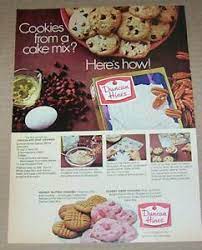 It might still be on them. 1968 Printanzeige Duncan Hines Cake Mix Schokolade Kekse Rezepte Werbung Ebay