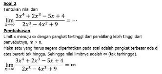 Cara mengerjakan limit tak hingga dalam bentuk akar. Tips Mengerjakan Soal Limit Fungsi Aljabar Bentuk Tak Tentu Kompasiana Com