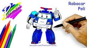 Gambar atau tulisan 3d ini dapat kita gunakan untuk menghiasi postingan akun sosial media kita seperti instagram. Robocar Poli Cara Menggambar Dan Mewarnai Gambar Mobil Robot Youtube