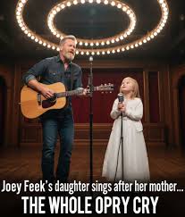 The Porchlight - THE OPRY STOOD STILL — A MIRACLE NO ONE EXPECTED: Seven  years after heaven gained Joey Feek, her little girl Indiana stepped into  the Grand Ole Opry's sacred circle
