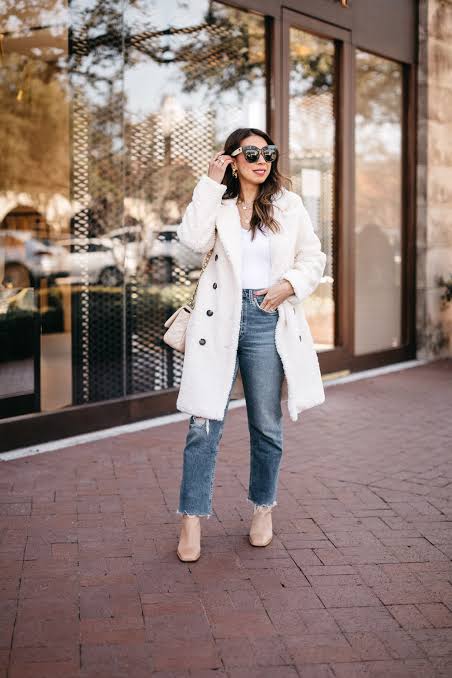 Chic at Every Age | Style of Sam | Winter White Coat
