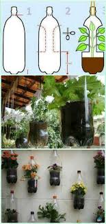 Diy Hanging Plasticbottle Planter Garden Instructions Diy Plastic Bottle Garden Projects In 2020 Bottle Garden Diy Garden Projects Plastic Bottle Planter