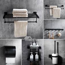 Shop items you love at overstock, with free shipping on everything* and easy returns. 6 Piece Black Stainless Steel Wall Mounted Bathroom Accessories Sets