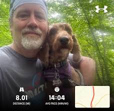 Maggie and shared another sunset while walking. #runningdoodle