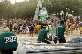 350 quota places for the games are entitled to the sailors coming from their respective nocs, based on the results at designated regattas supervised by world sailing. Martine Grael And Kahena Kunze Bra Are Given A Heroines Welcome As They Come Ashore In