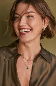 Kendra Scott Holiday Tree Short Pendant Necklace in Metallic