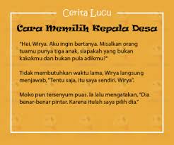 Cerita Lucu Humor Cara Memilih Kepala Desa Yedepe Com