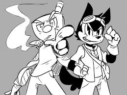 Bendy And Boris The Quest For The Ink Machine Characters Swap Of Tqftim Bendy And The Ink Machine Character Drawing Anime