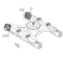 557-5876 DRIVE GP-FINAL -WITH MOTOR, SPROCKET, RH S/N BR91 ...