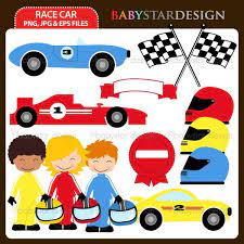 Race Car Clipart Instant Download Race Cars Hot Wheels Birthday Clip Art