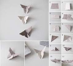 Make Folded Paper Butterflies Tutorial Our Daily Ideas Paper Butterflies Origami Butterfly Diy Origami