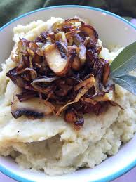 Place potatoes and garlic in large saucepan; Mashed White Sweet Potatoes W Caramelized Onions And Mushrooms Ashley Castle Nutrition