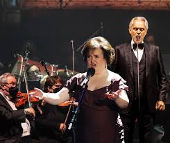 A Dream Come True: When Susan Boyle joined Andrea Bocelli on stage, time  stood still. Her tender voice danced with his rich, timeless tone—and what  followed was nothing short of breathtaking. With