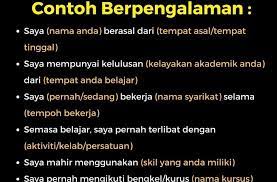 Persediaan awal untuk temuduga sangatlah penting bagi calon untuk memastikan semuanya rapi beberapa keperluan yang penting untuk calon bawa semasa temuduga adalah seperti di bawah. Cara Perkenalkan Diri Semasa Temuduga