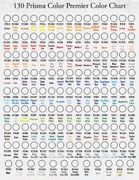 64 All Inclusive Blank Color Chart For Colored Pencils