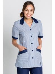 Un large choix de modèles manches courtes colorés et tendance sont disponibles à des prix très attractifs. Blouse De Travail Femme Manches Courtes Bleu Et Blanc A Rayures