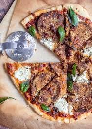 Eggplant Parmesan Pizza With Ricotta Smells Like Home Recipe Eggplant Parmesan Vegan Pizza Recipe Pizza