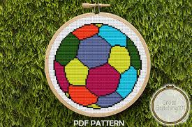 'ride a hot air balloon'. Football Design Cross Stitch Pattern Instant Download Pdf 348820 Embroidery Design Bundles