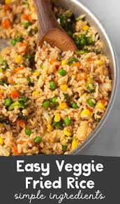 Easy Vegetable Fried Rice Karissa S Vegan Kitchen Recipe In 2020 Fried Rice Vegan Dinner Recipes Vegan Fried Rice