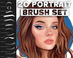 10 Hair Brushes (FOR PROCREATE) Realistic, Easy, Beginner Friendly  Procreate Brush, Curly, Straight Hair