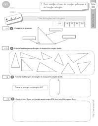 Exercices sur les triangles ce2. Ce2 Evaluation Les Triangles