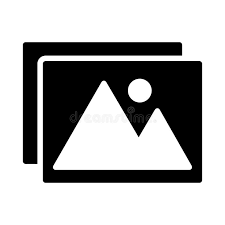 Gallery black icon иконки ( 1640 ). Gallery Vector Glyph Flat Icon Stock Illustration Illustration Of Design Files 166465916