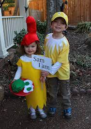 Easy Sam I Am Costume Tutorial The Mom Creative Dr Seuss Diy Costumes Diy Costumes Kids Costume Tutorial