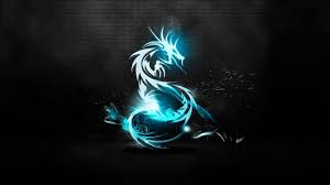 Black And Blue Dragon Logo Abstract Blue Blue Dragon Logos Amd Black Background 2560x1440 Wallpaper Dragon Tattoo Wallpaper Neon Wallpaper Dragon Pictures