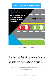 Learn U Turn With A Reliable Driving Instructor Melbourne In 2020 Driving Instructor Driving School U Turn