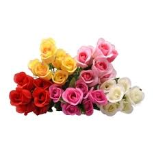 Or maybe other people would make the same choice as me: Bulk Floral Garden 7 Stem Faux Rose Bud Bushes 13 5 In Dollar Tree