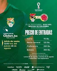 Argentina vs uruguay, resumen del partido de la copa américa por el grupo a. Precio De Las Entradas Para El Partido Bolivia Vs Colombia Playdeportes Auspiciado Por Deredes Tv