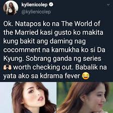 She debuted with leading role in 2013 tvn's drama basketball. Gia Allana Encantadia Star Kylie Padilla Talks About Her Resemblance With The World Of The Married Star Han So Hee As Yeo Da Kyung Facebook