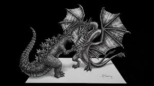 Jiraiya from naruto, jiraiya gamabunta tsunade orochimaru naruto uzumaki, naruto. Godzilla Vs King Ghidorah 3d Drawing Youtube