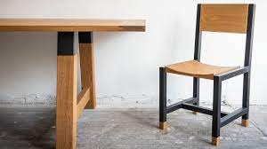 Crafted of sturdy wood, this attractive dining table includes tapered legs for a stylish aesthetic. Epic Wood Metal Dining Table Chairs Build Youtube