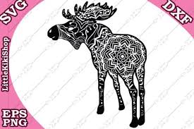 Download Mandala Moos Svg Graphic By Littlekikishop Creative Fabrica Monogram Alphabet Cricut Monogram Zentangle Animals PSD Mockup Templates