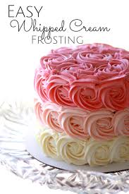Whipped Cream Frosting Recipes With Whipping Cream Easy Whipped Cream Frosting Frosting Recipes