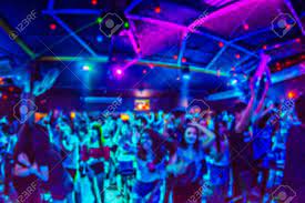 Retrowave party, electronic music of 80s, dj performance in nightclub cartoon ad poster, promo flyer and poster. Blur Club Party For Background Stock Photo Picture And Royalty Free Image Image 104703598