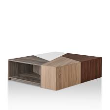 White lacquered tops with brass legs. Furniture Of America Rantel 4 Piece Modular Coffee Table In Multi Walmart Com Walmart Com