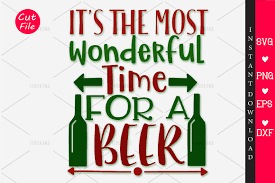 777 christmas free vectors on ai, svg, eps or cdr. It S The Most Wonderful Time For A Beer Graphic By Orindesign Creative Fabrica