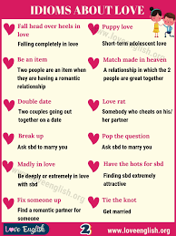 Love Idioms 32 Fantastic Idioms About Love In English Love English In 2021 Love Idioms English Idioms English Phrases Idioms
