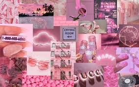 Hope you guys enjoy them! Pink Aesthetic Collage Desktop Pink Wallpaper Laptop Pink Wallpaper Iphone Aesthetic Desktop Wallpaper