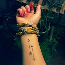 Watercolor sagittarius bow and arrow tattoo design on inner forearm ideas for boys and girls. 75 Unique Arrow Tattoos Meanings 2021 Guide