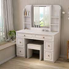 Product title boahaus aphrodite dressing table, white, standing mirror, 03 drawers average rating: China White Or Yellow Wooden Dressing Table With Mirror And Drawers China Wooden Dressing Table Table With Mirror