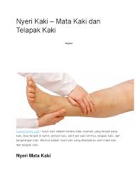 Bagi kebanyakan orang, prognosis sangat baik selama anda merawatnya dan. Nyeri Kaki