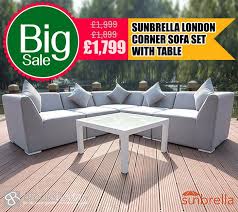Hottest Christmas Deal Hurry Up Sunbrella London Corner Sofa Set With Table Free Delive Sunbrella Outdoor Furniture Corner Sofa Set Outdoor Furniture Sets