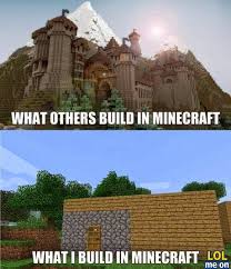 Starting out as a youtube channel making minecraft adventure maps, hypixel is now one of the largest and highest quality minecraft server . What I Build In Minecraft Funny Pictures