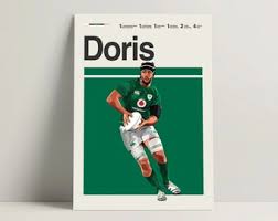 Caelan Doris Poster, Rugby Poster, modernes irisches Rugby, minimalistische  Rugby-Wandkunst für das Büro, Six Nation-Kunst, Rugby Geschenkidee