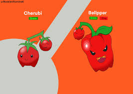 > the deeper a cherubi's red, the more nutrients it has stockpiled in its body. Regional Form Of Cherubi And It S Regional Evolution Bellpper Fakemon